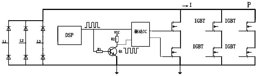 PWM wave adaptive generating circuit, an inverting circuit and air conditioner