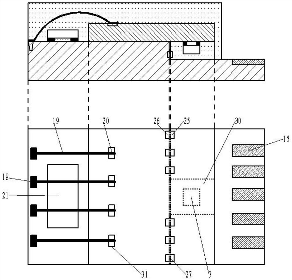 Substrate stacked packaging structure and packaging method thereof