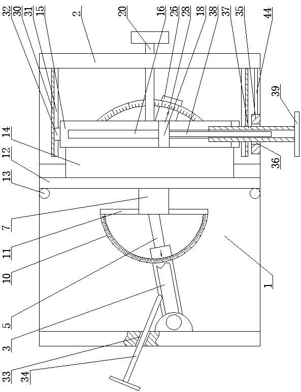 Experimental device for measuring refractive index of glass
