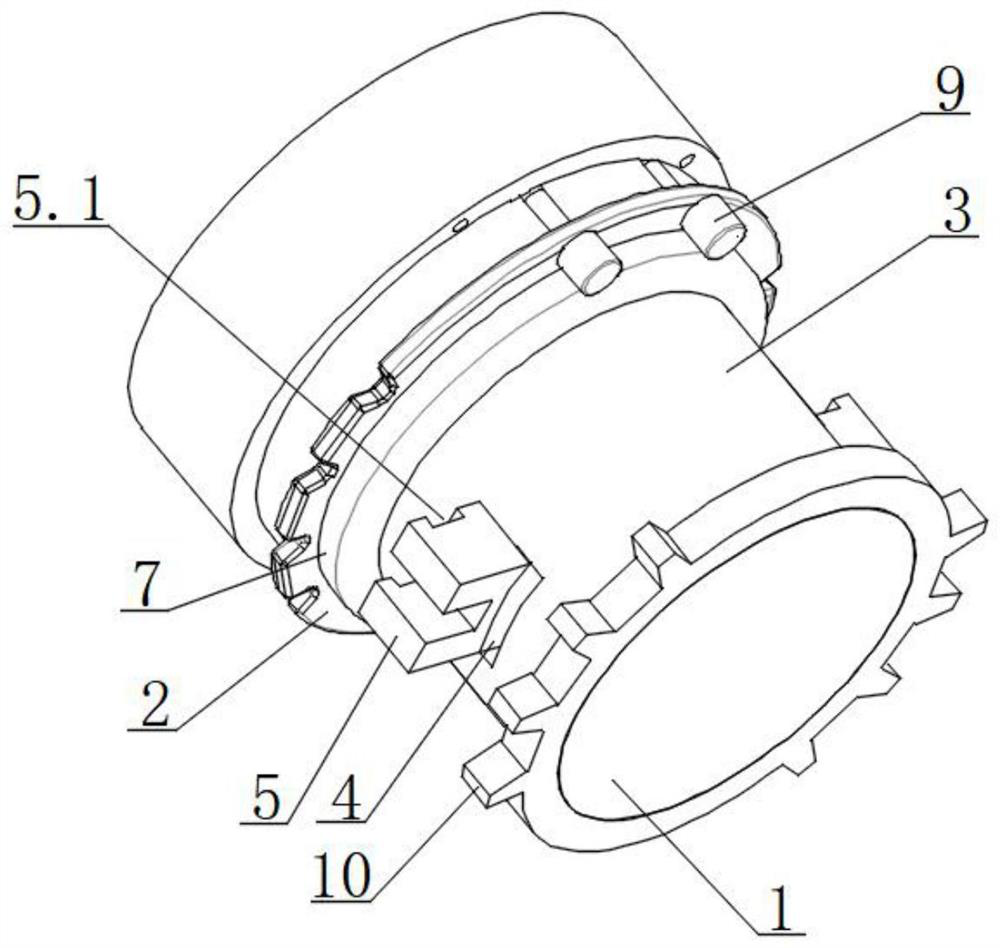 Clamp tool for machining outer circle and two side end faces of brake shoe