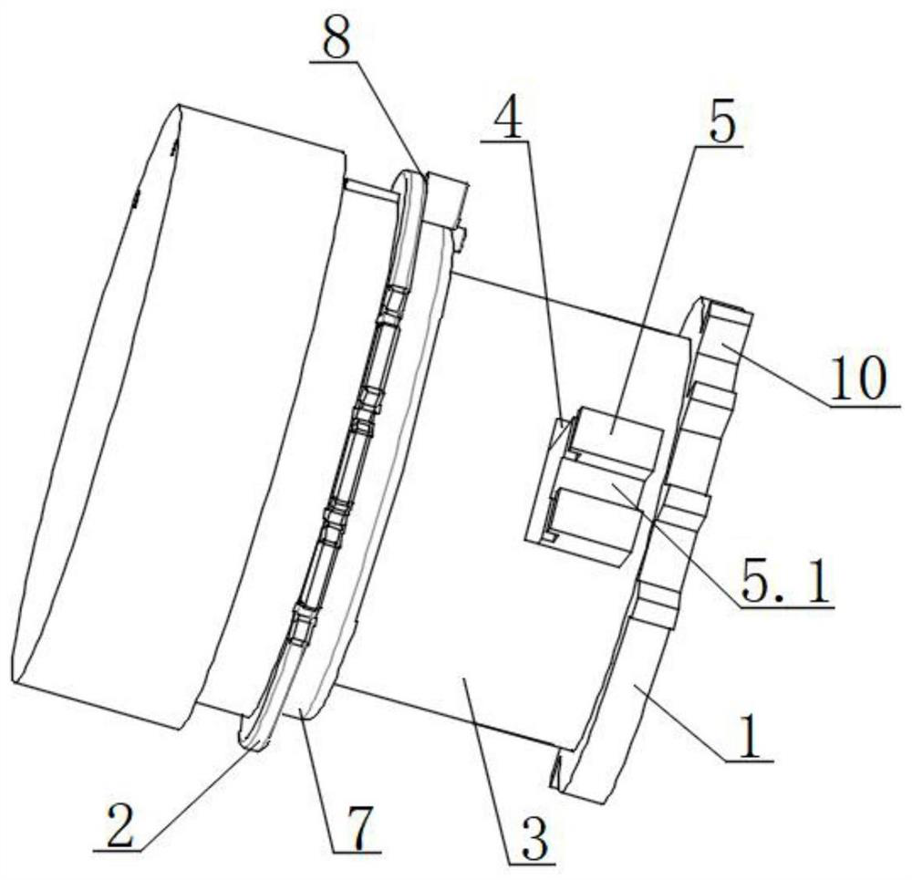 Clamp tool for machining outer circle and two side end faces of brake shoe