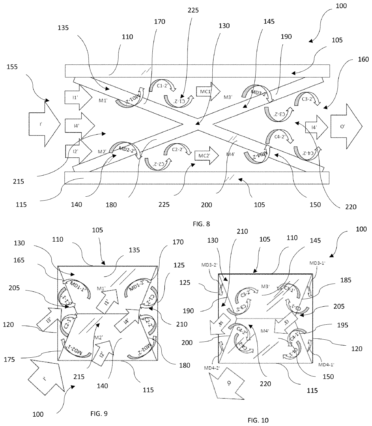 Tube and chamber type heat exchange apparatus having an enhanced medium directing assembly