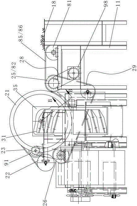 Bidirectional sectional feeding automatic fiber extractor