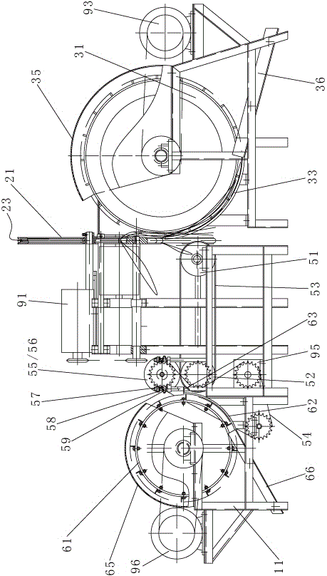 Bidirectional sectional feeding automatic fiber extractor