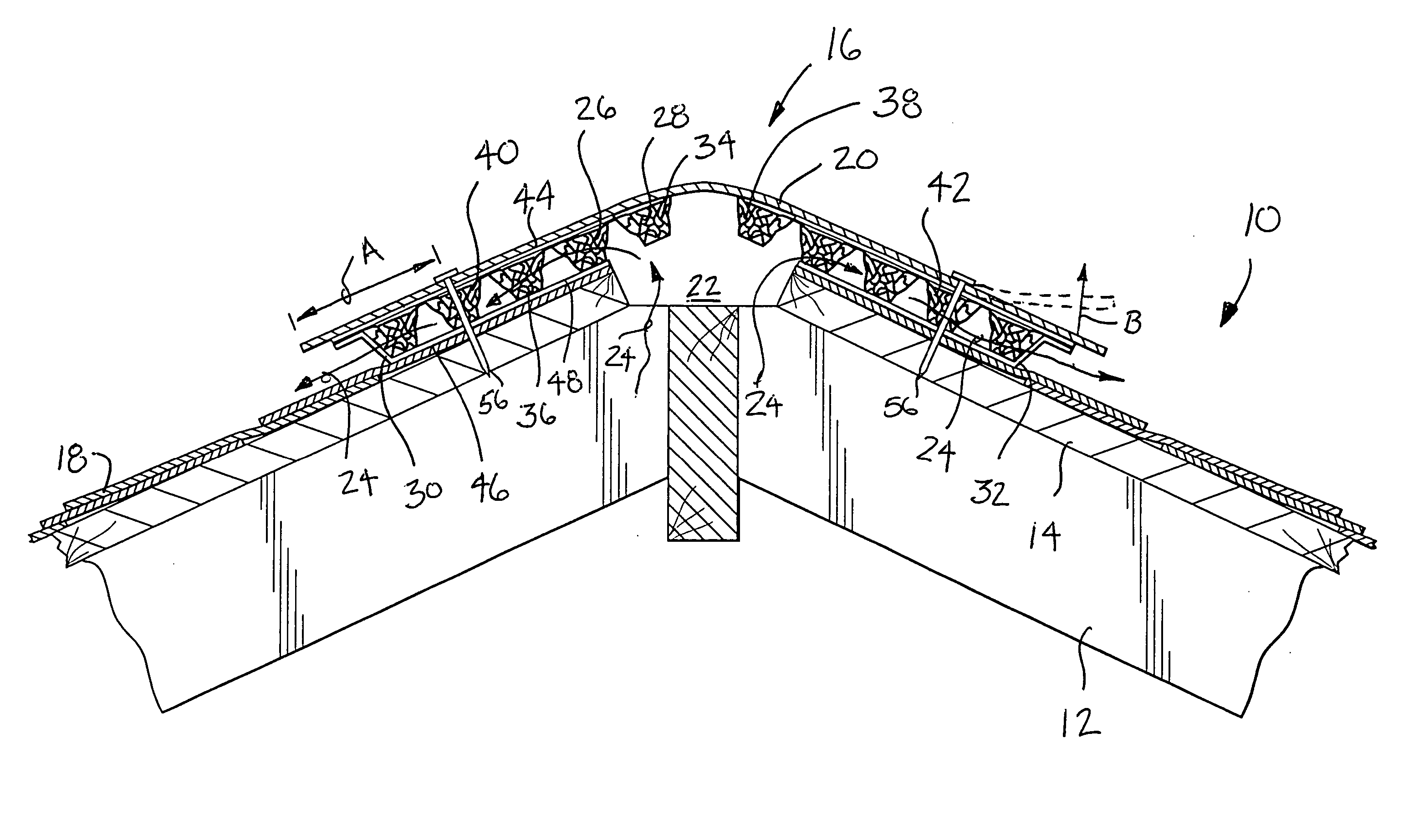 Roof ridge vent