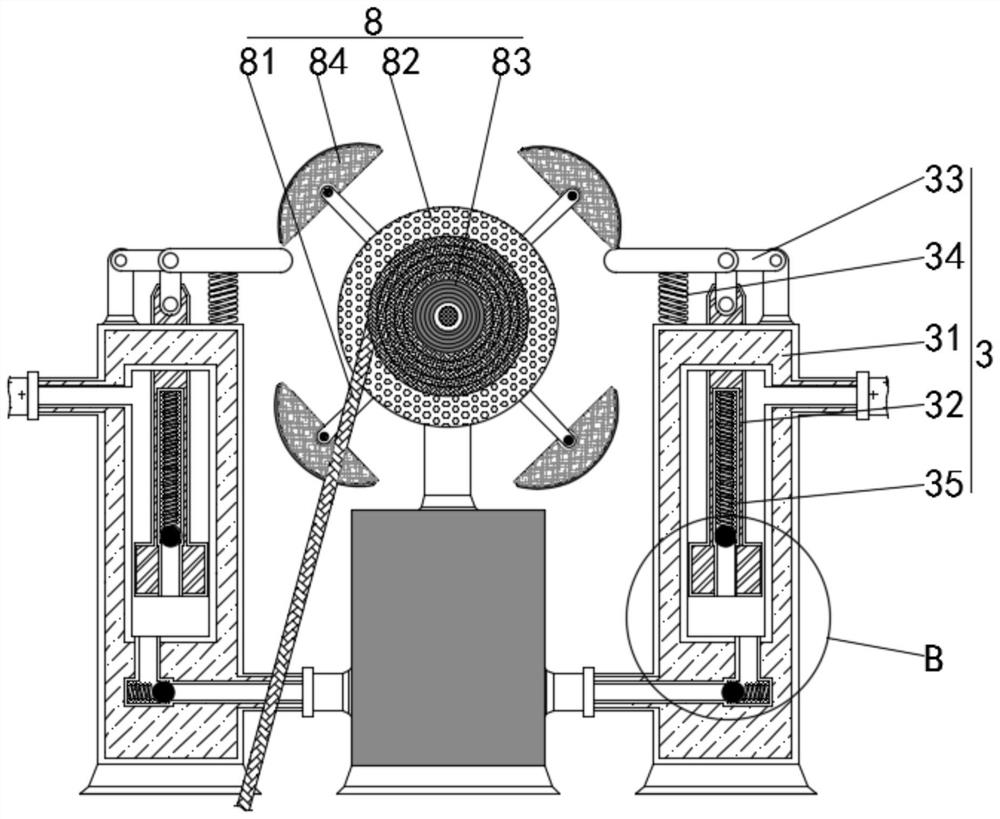 Energy-saving and environment-friendly device capable of improving non-woven fabric leveling effect