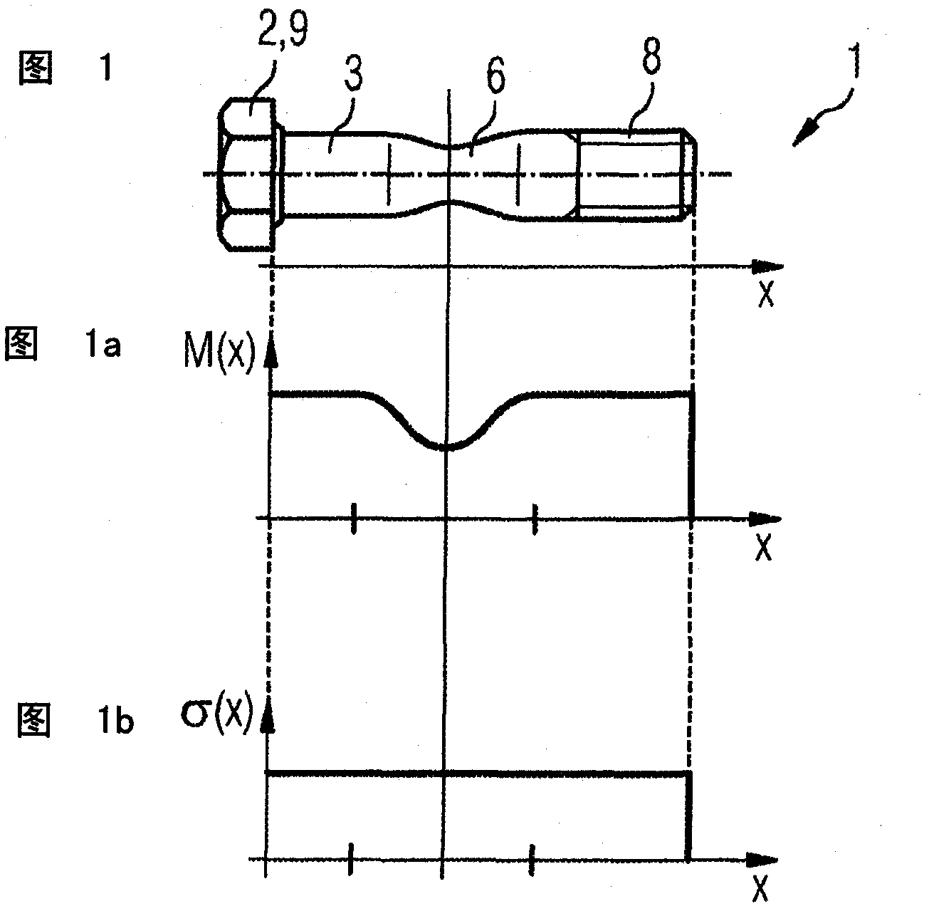 Securing element and exhaust gas turbocharger having variable turbine geometry