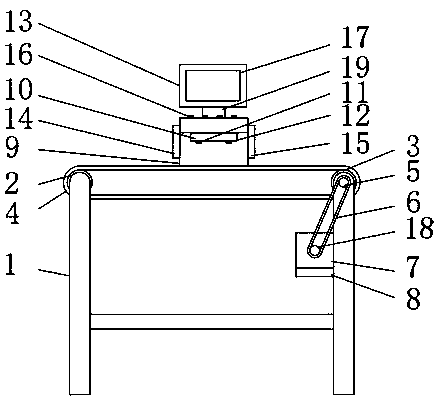 Conveying device for LED lamp production and with counting function