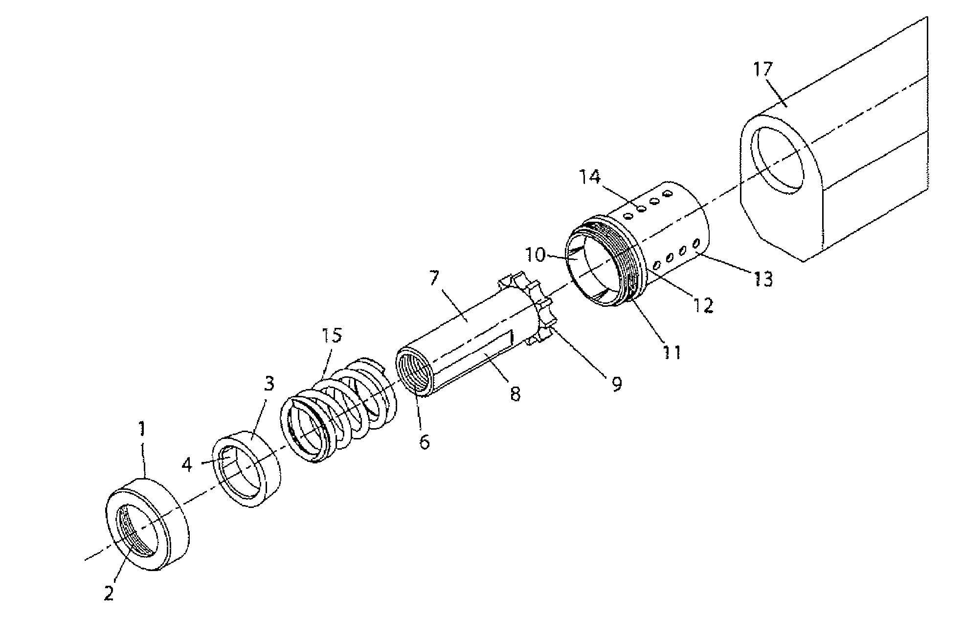 Orientation apparatus for eccentric firearm noise suppressor and assembly method