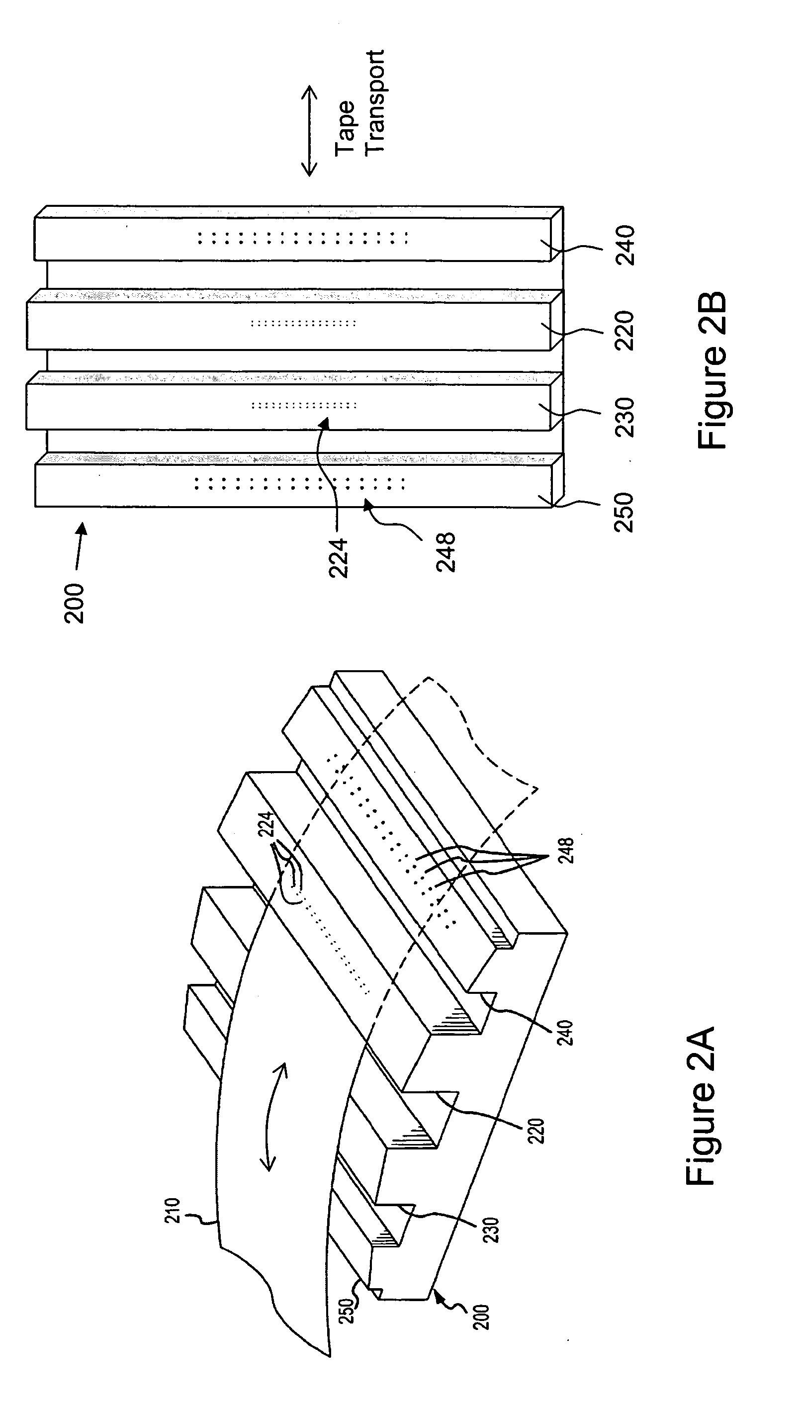 Multi-format thinfilm head and associated methods