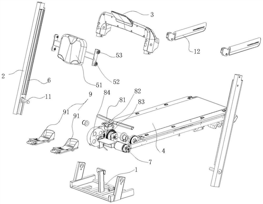 Multifunctional folding treadmill