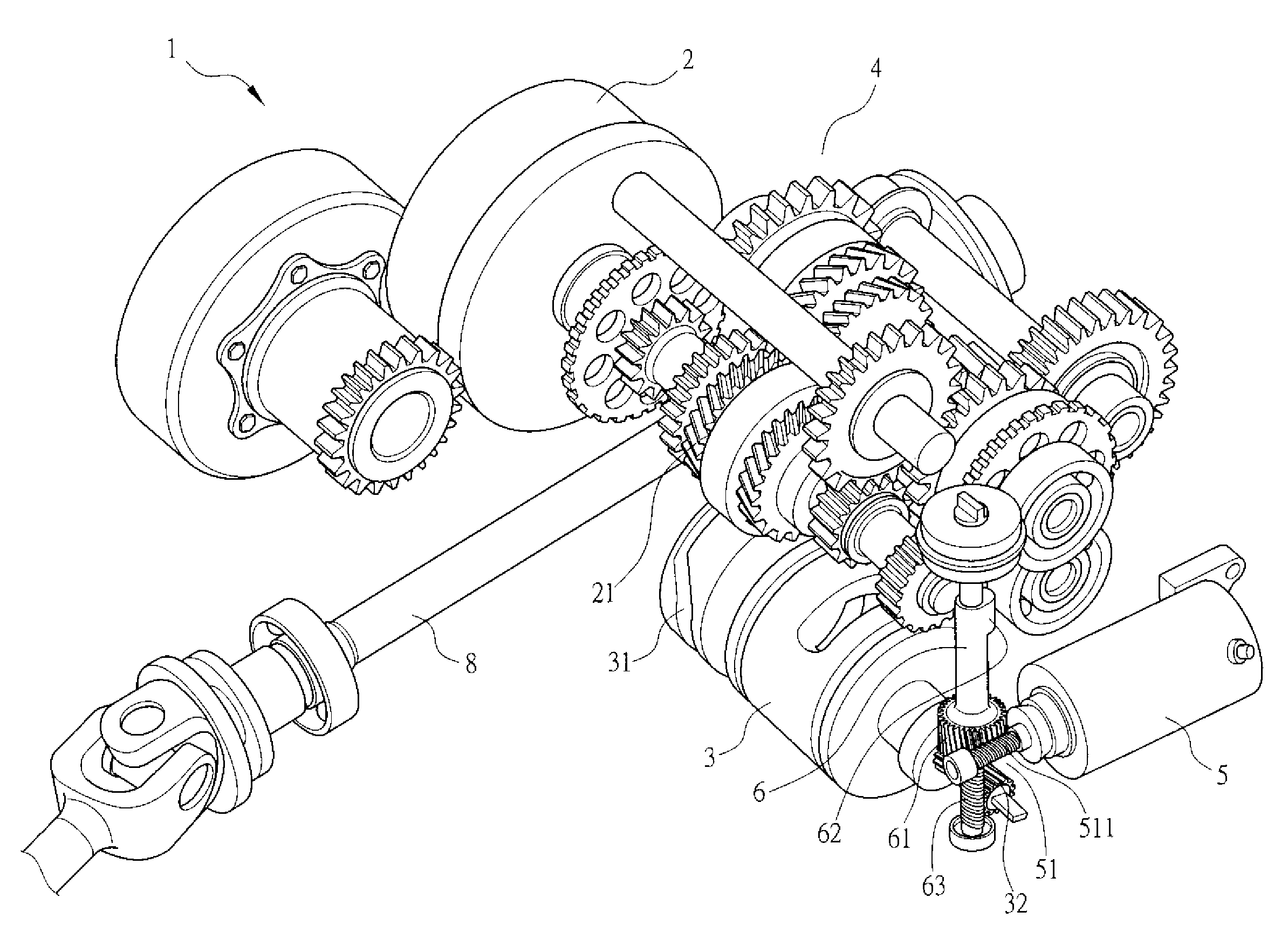 Gear-shifting structure for vehicle