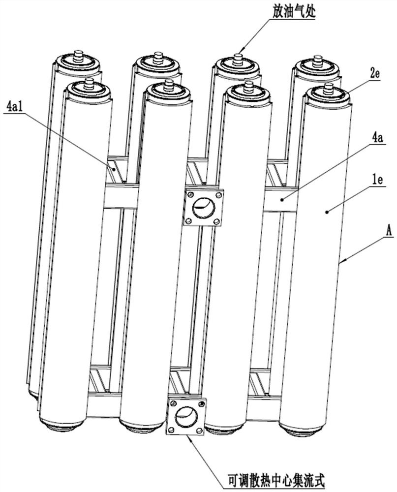 Heat dissipation device used in cooperation with power transformer