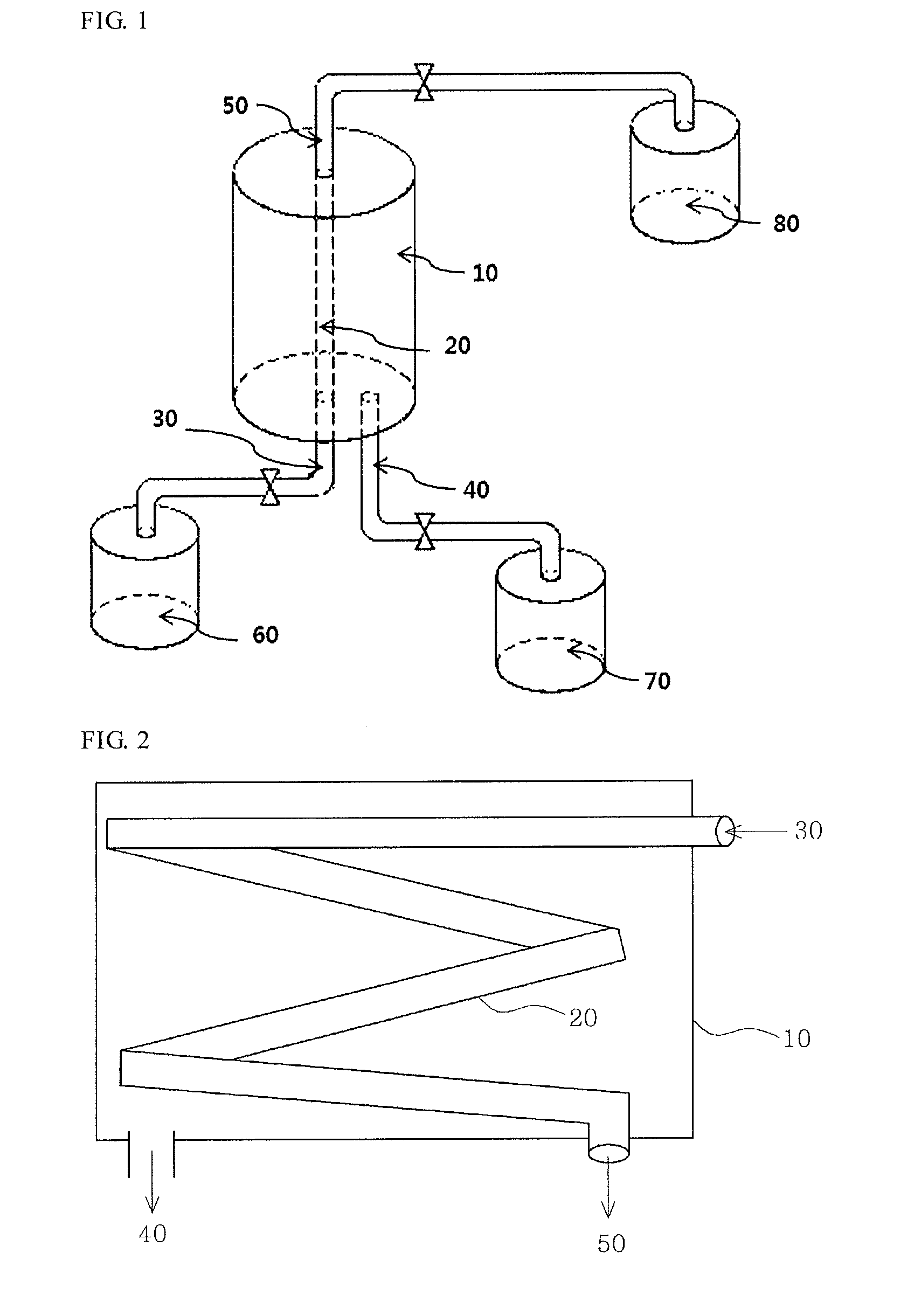 Device for separating carbon dioxide using silicone separation film and method for manufacturing same
