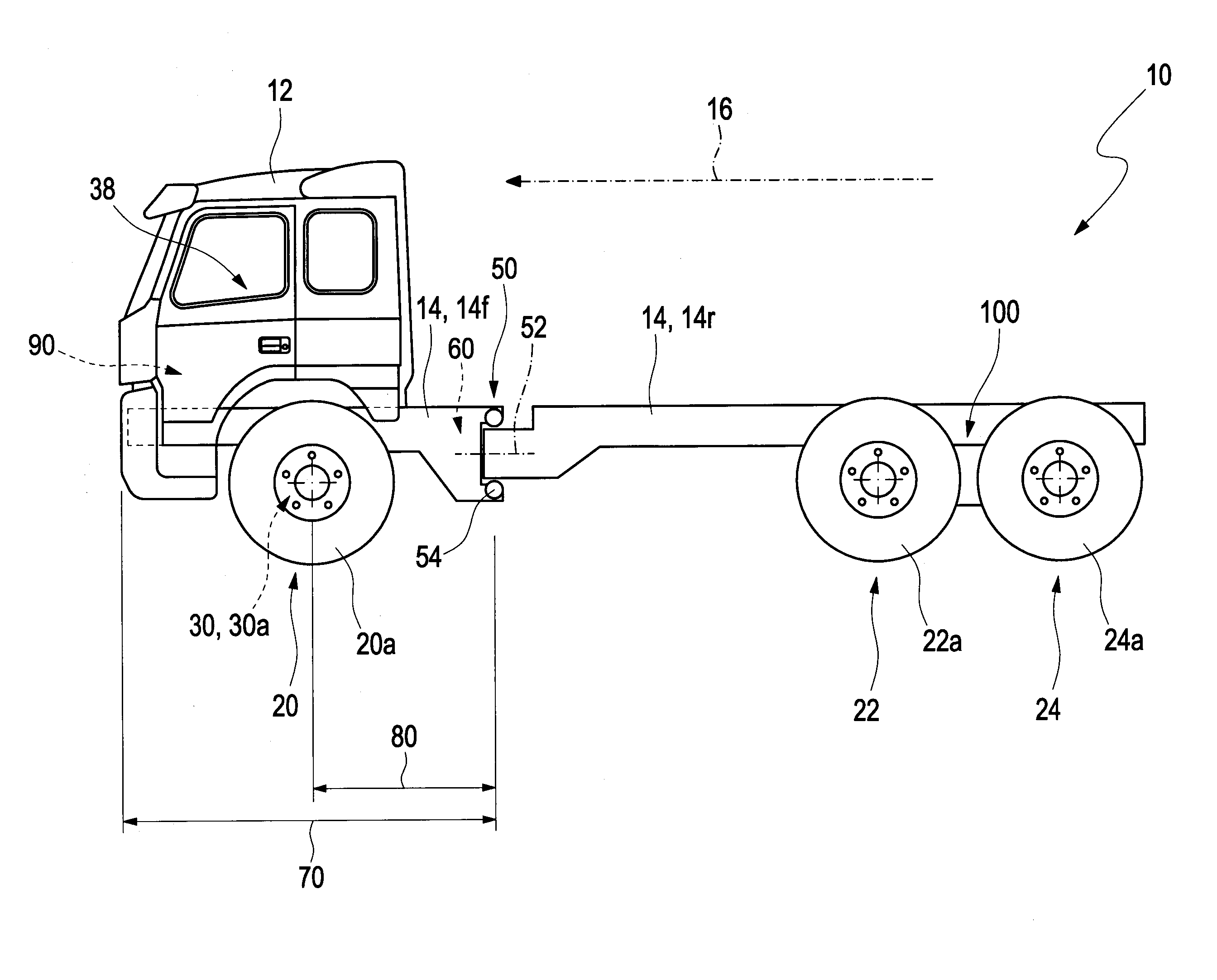 Wheel-steered vehicle