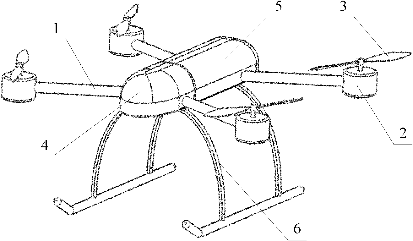Unmanned air vehicle with multiple rotary wings in plane-symmetry layout