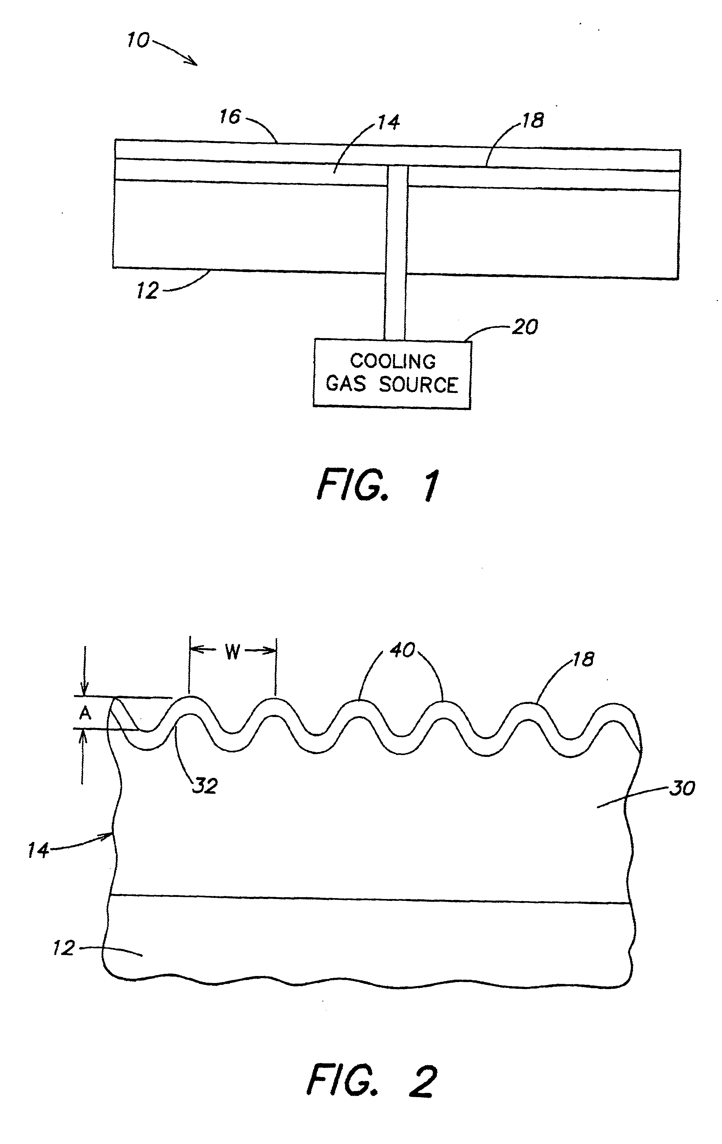 Surface structure and method of making, and electrostatic wafer clamp incorporating surface structure