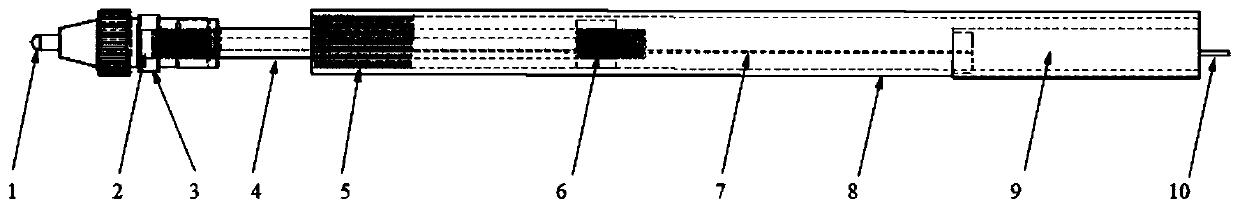Contact laser interference displacement sensor and measuring method