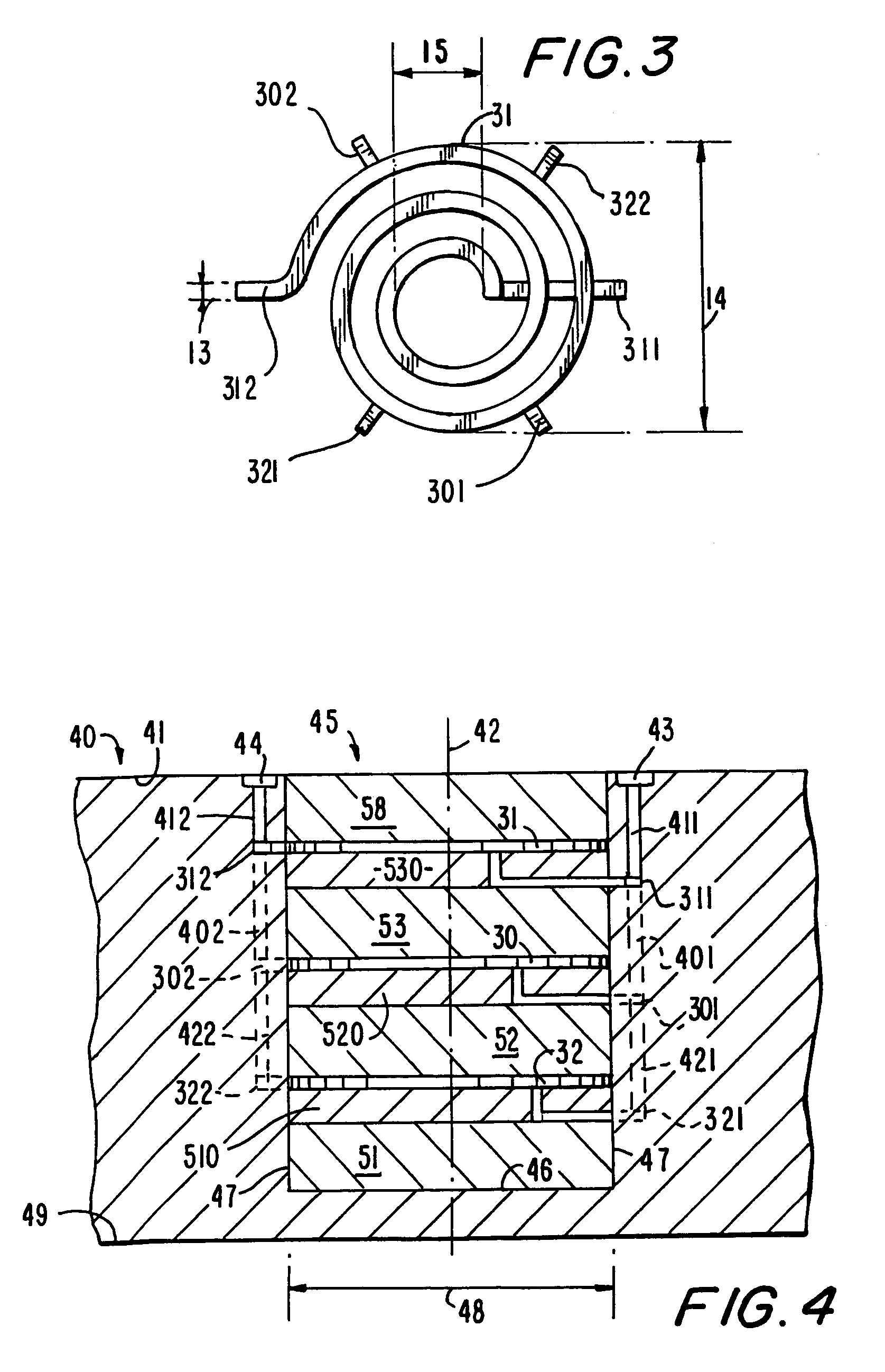 Semiconductor device with electrically coupled spiral inductors