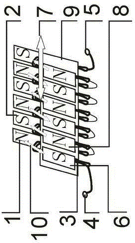 Inverted laminating clamp magnetizer generator