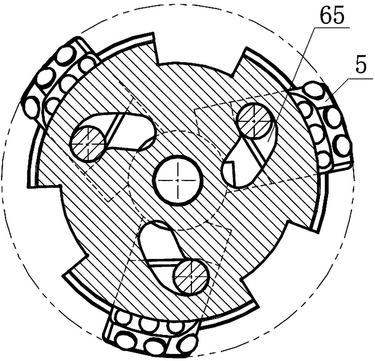 Lateral telescopic casing-following drilling tool