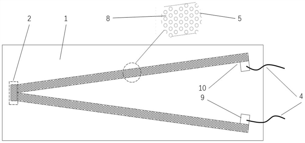 Gas film composite tungsten-rhenium alloy film thermocouple based on surface microcolumn array