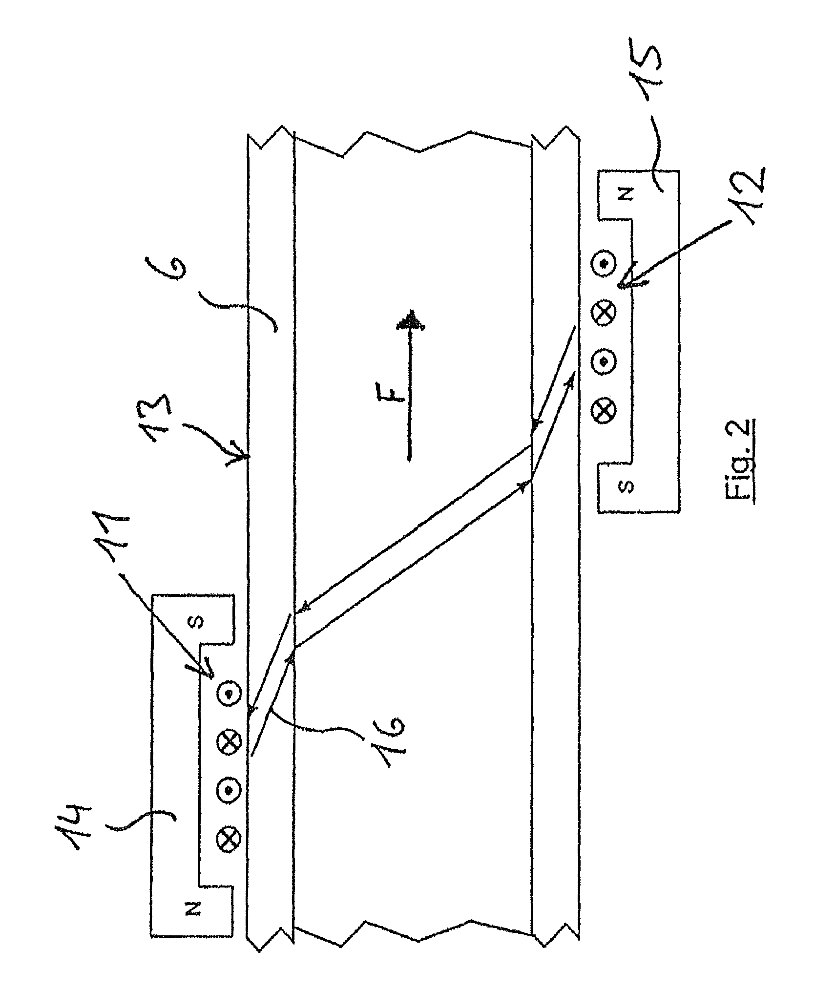 Acoustic flow rate meter having a high frequency induction coil mounted directly on the piping without an acoustic coupling