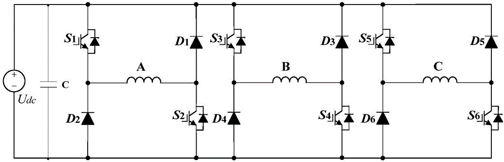 Single power converter drive-based double-switch reluctance motor operation control system