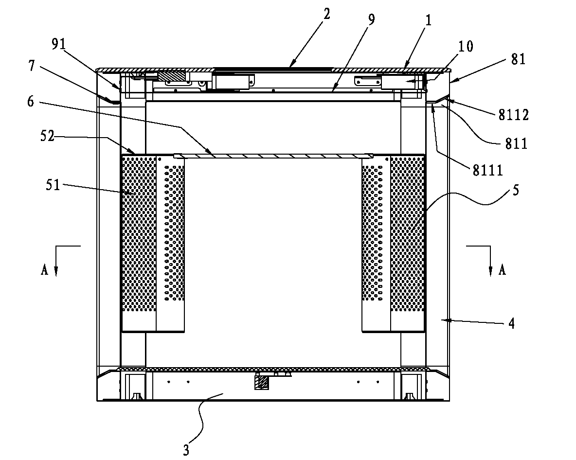 Electric heating table in improved heat dissipation mode
