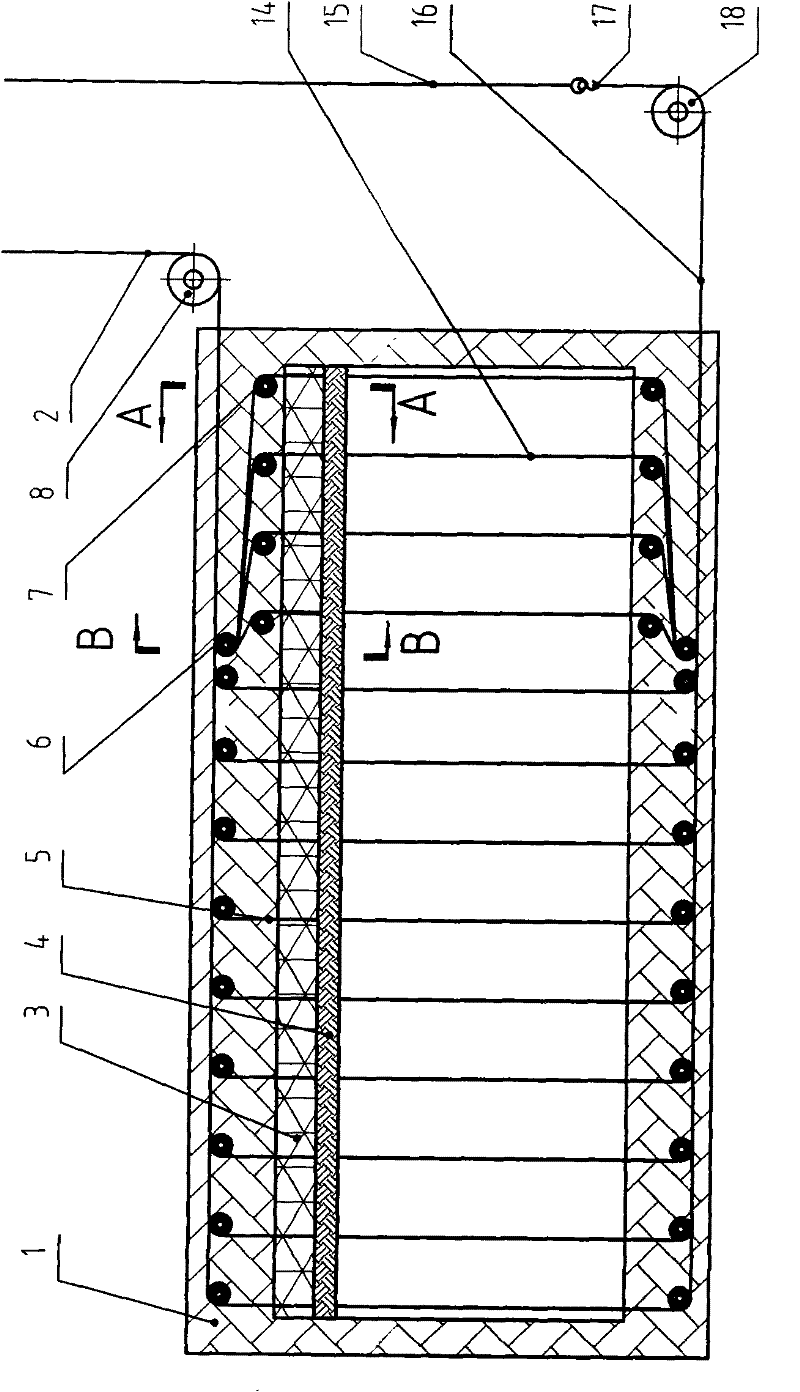 Salt-field plastic cover extrusion contraction type mechanical retraction and extension device