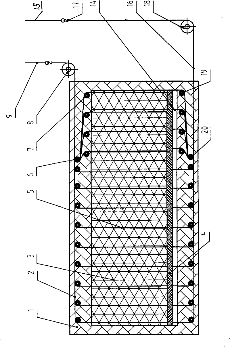 Salt-field plastic cover extrusion contraction type mechanical retraction and extension device