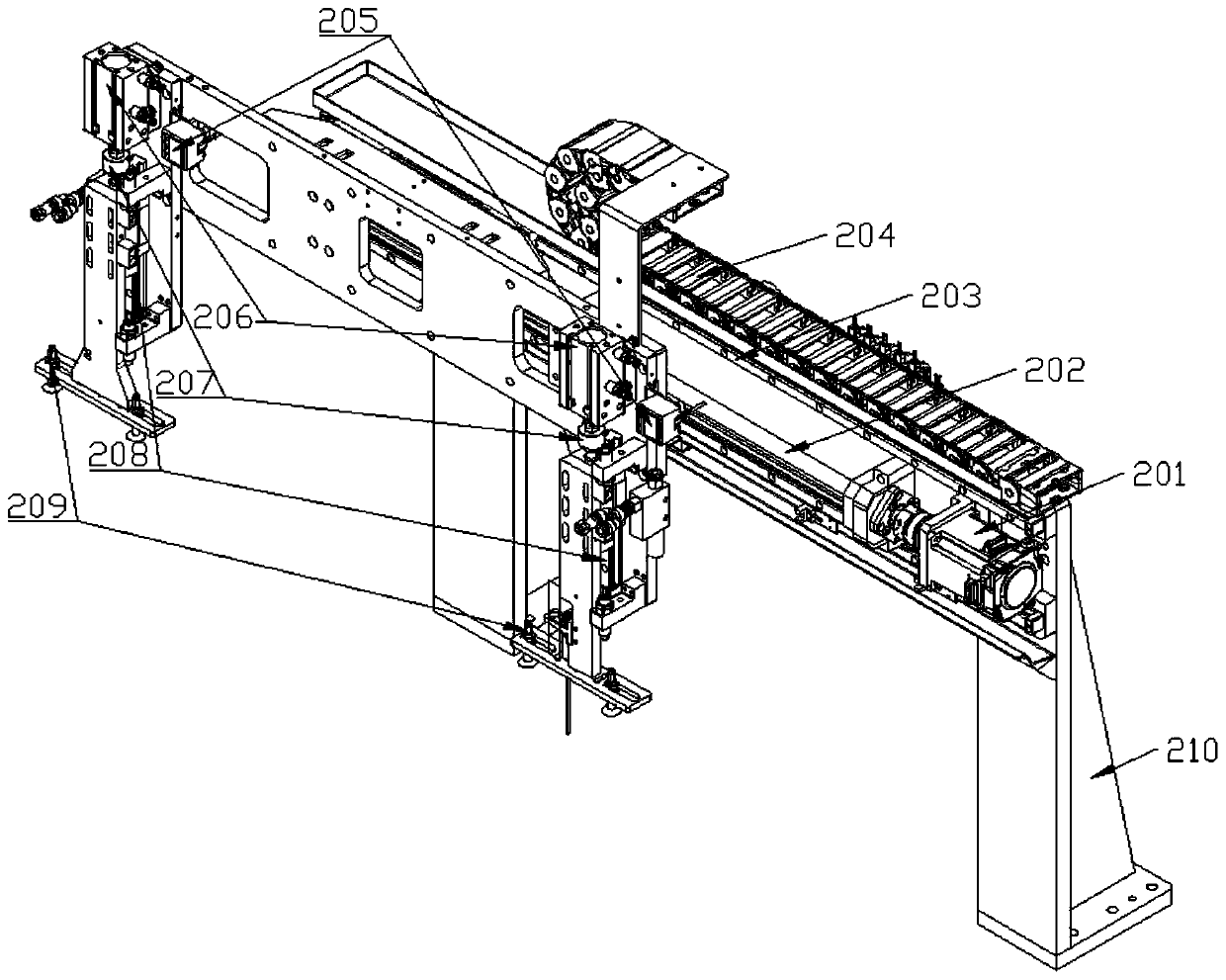 Assembling, detecting and sorting integrated device