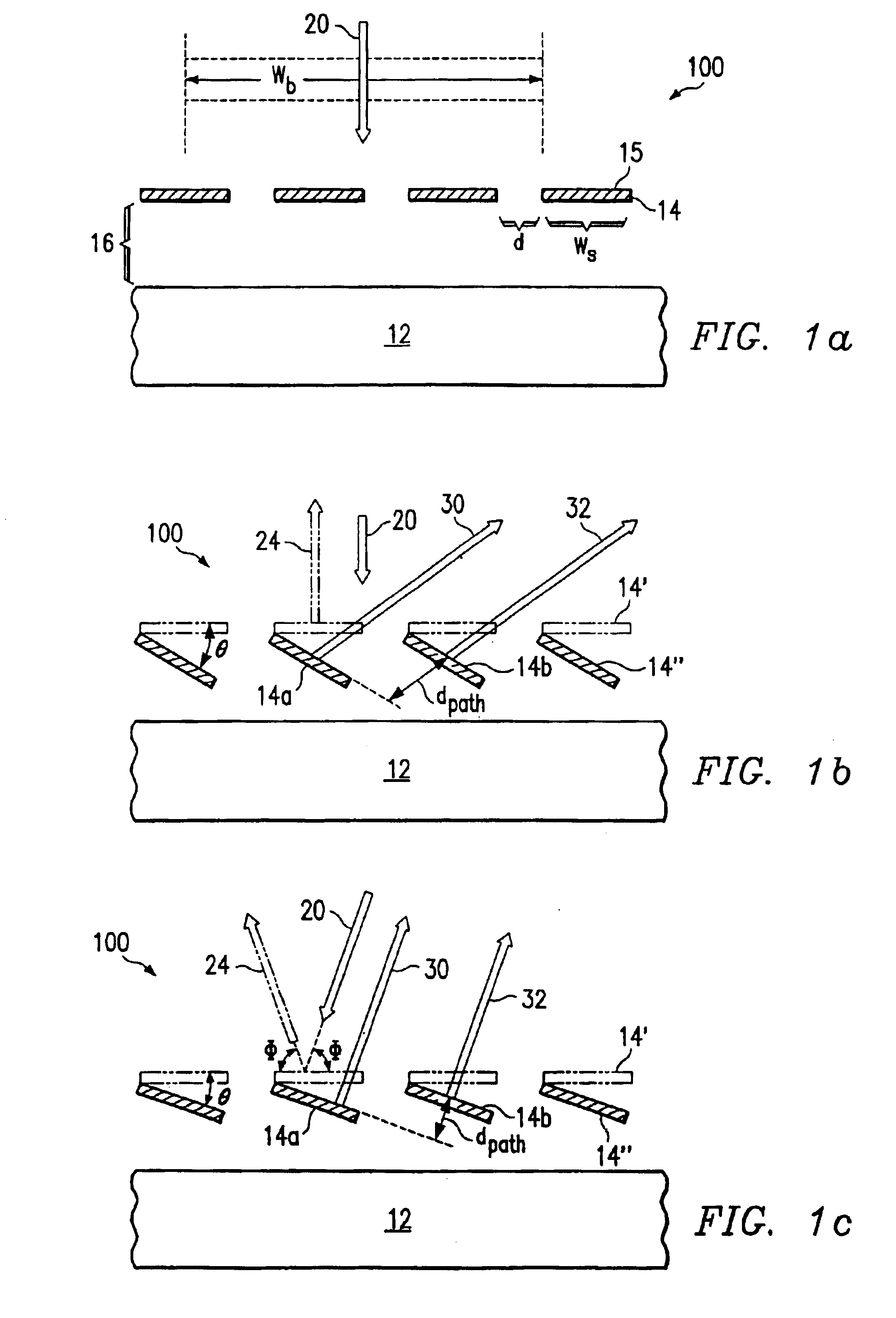 Variable blazed grating