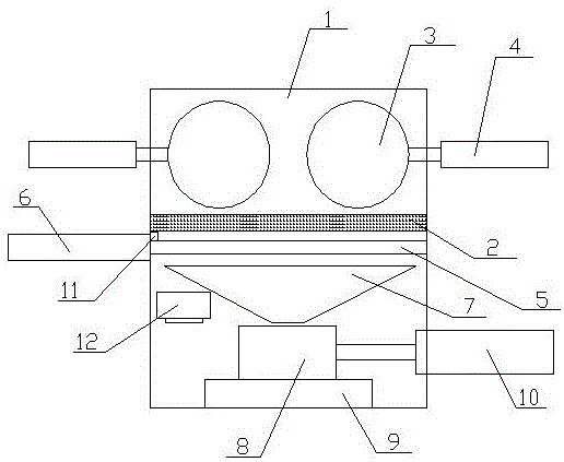 Double-layered bean grinding device