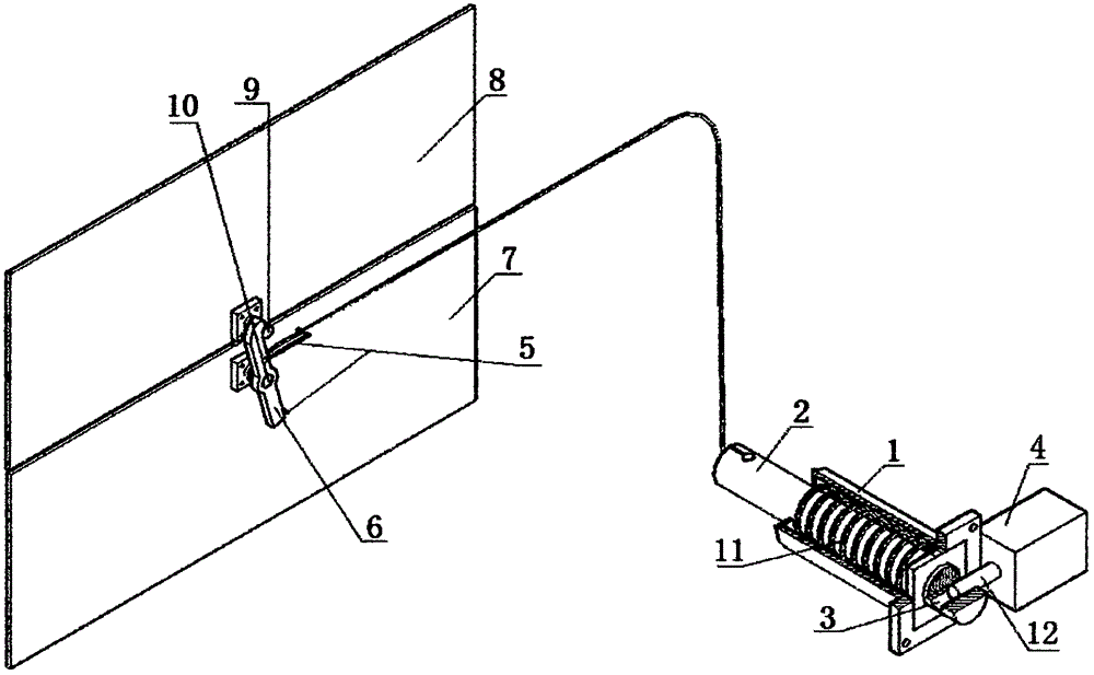 Electrical locking device of 10kV handcart switch isolation baffle