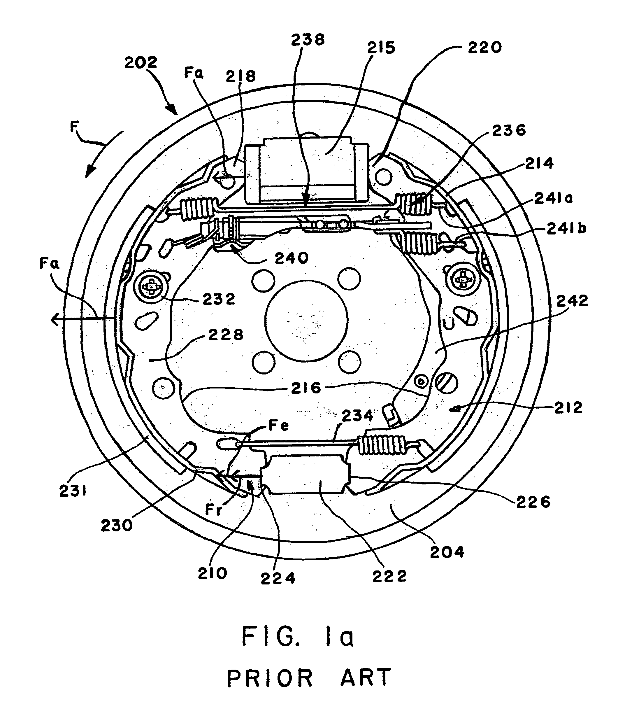 Drum brake and brake shoe for one such brake