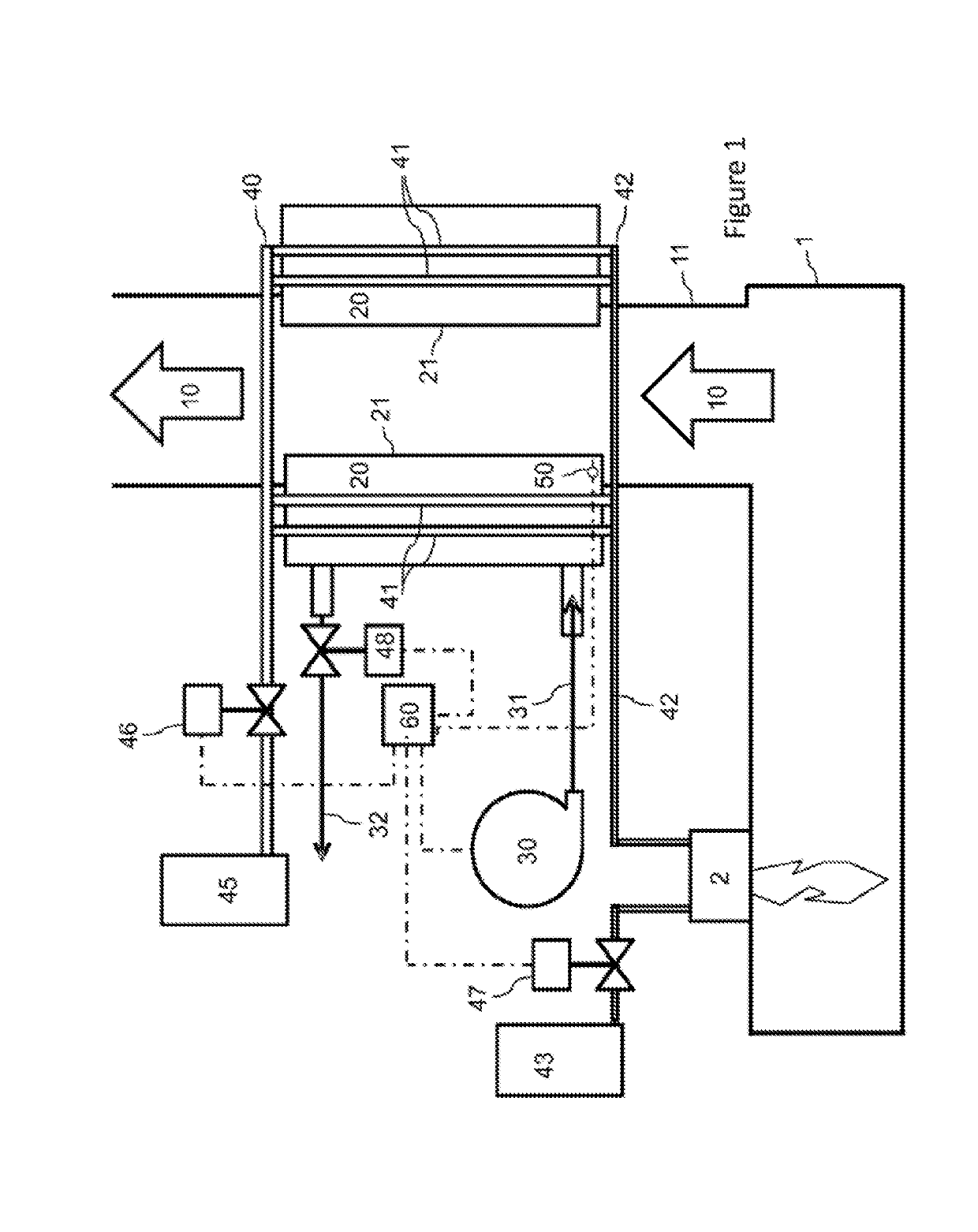 Method for operation a batch furnace comprising the preheating of a fluid upstream of the furnace