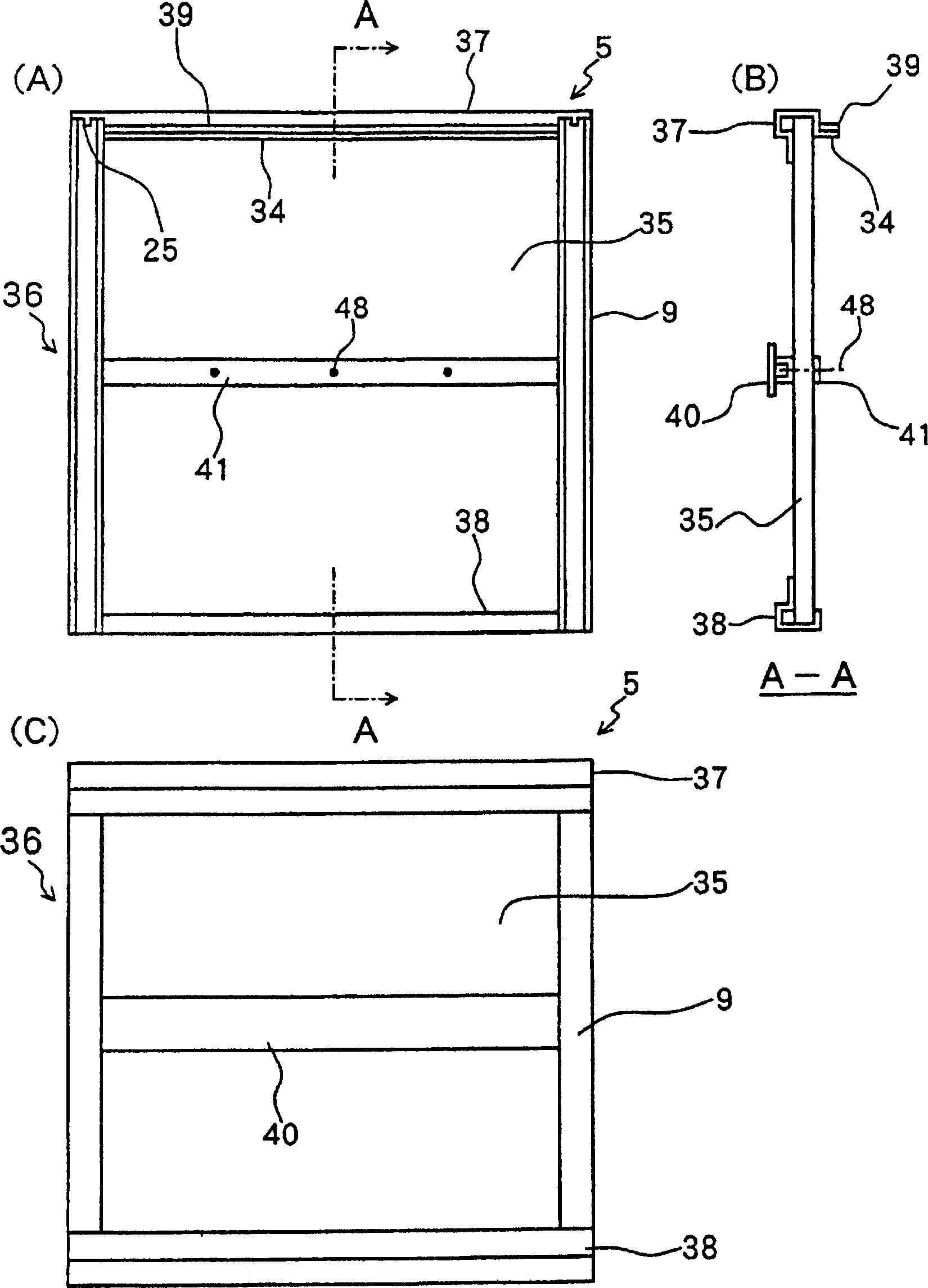 Box for packing glass plate and packing and unpacking method
