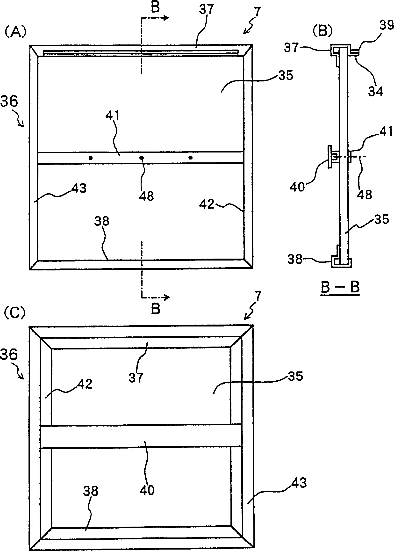 Box for packing glass plate and packing and unpacking method