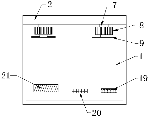 An electrical engineering control cabinet