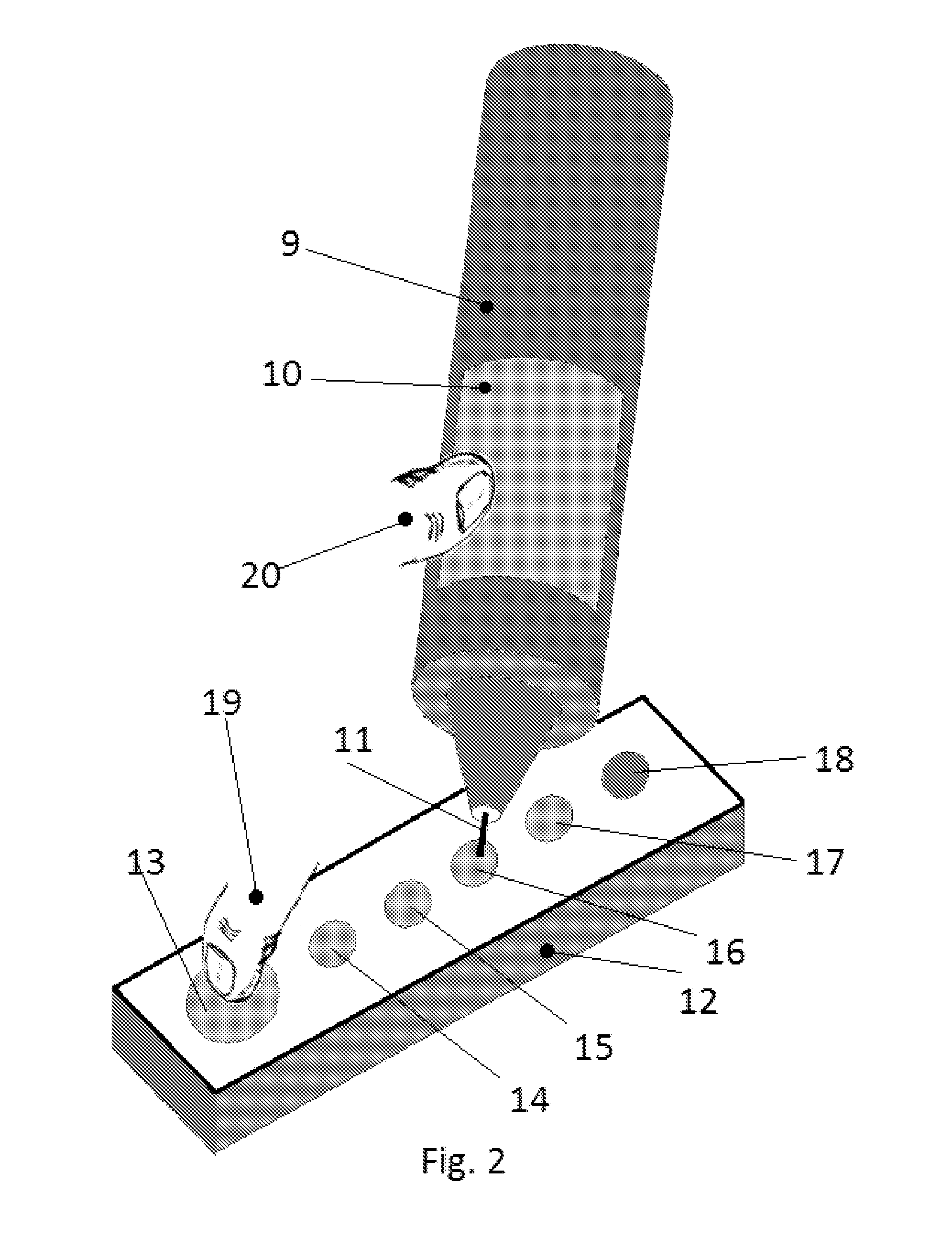 Apparatus for imitating thermal conductivity and electrical resistance of diamonds and their substitutes