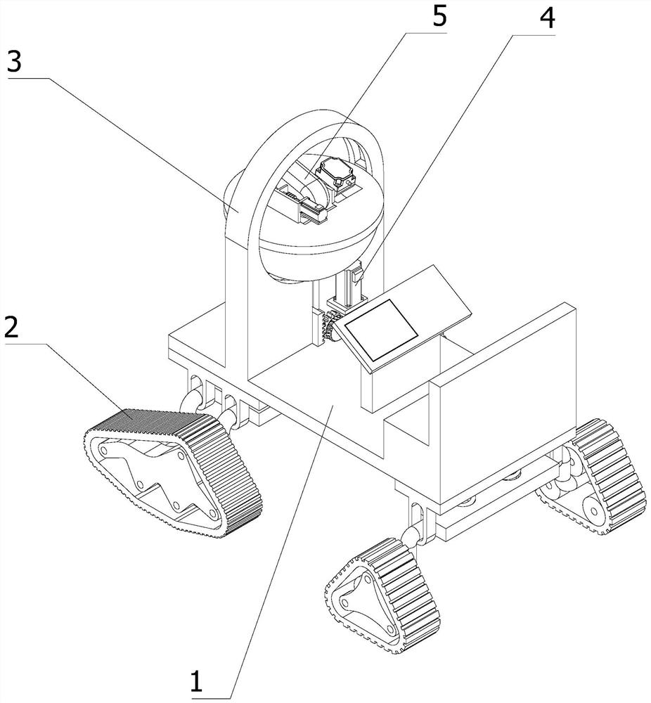 Land planning range finder suitable for various terrains