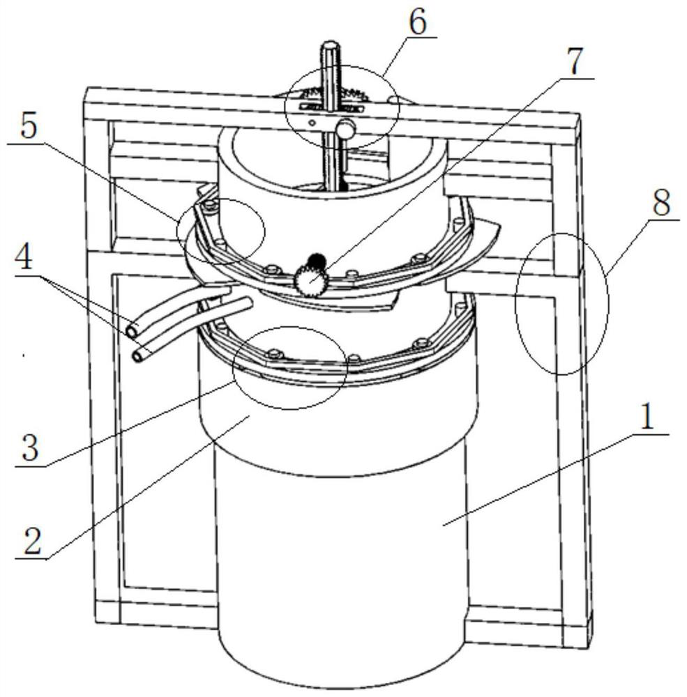 A sampling anti-oxidation device for molten metal liquid