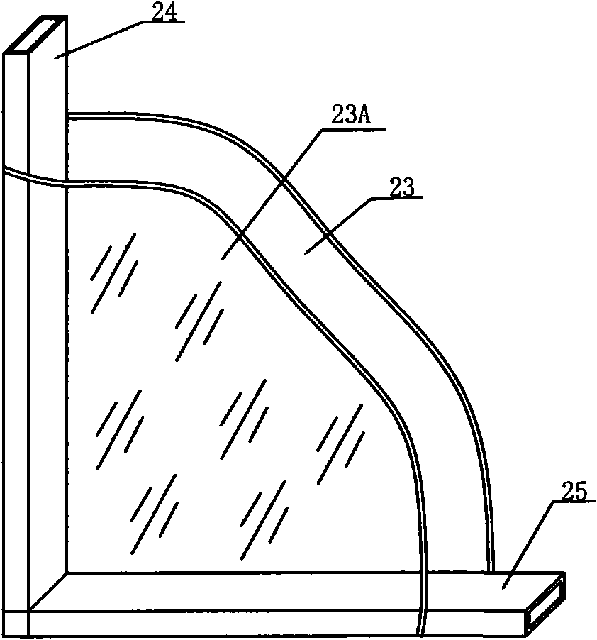 Electric control mechanism of internal sunshade product of hollow glass