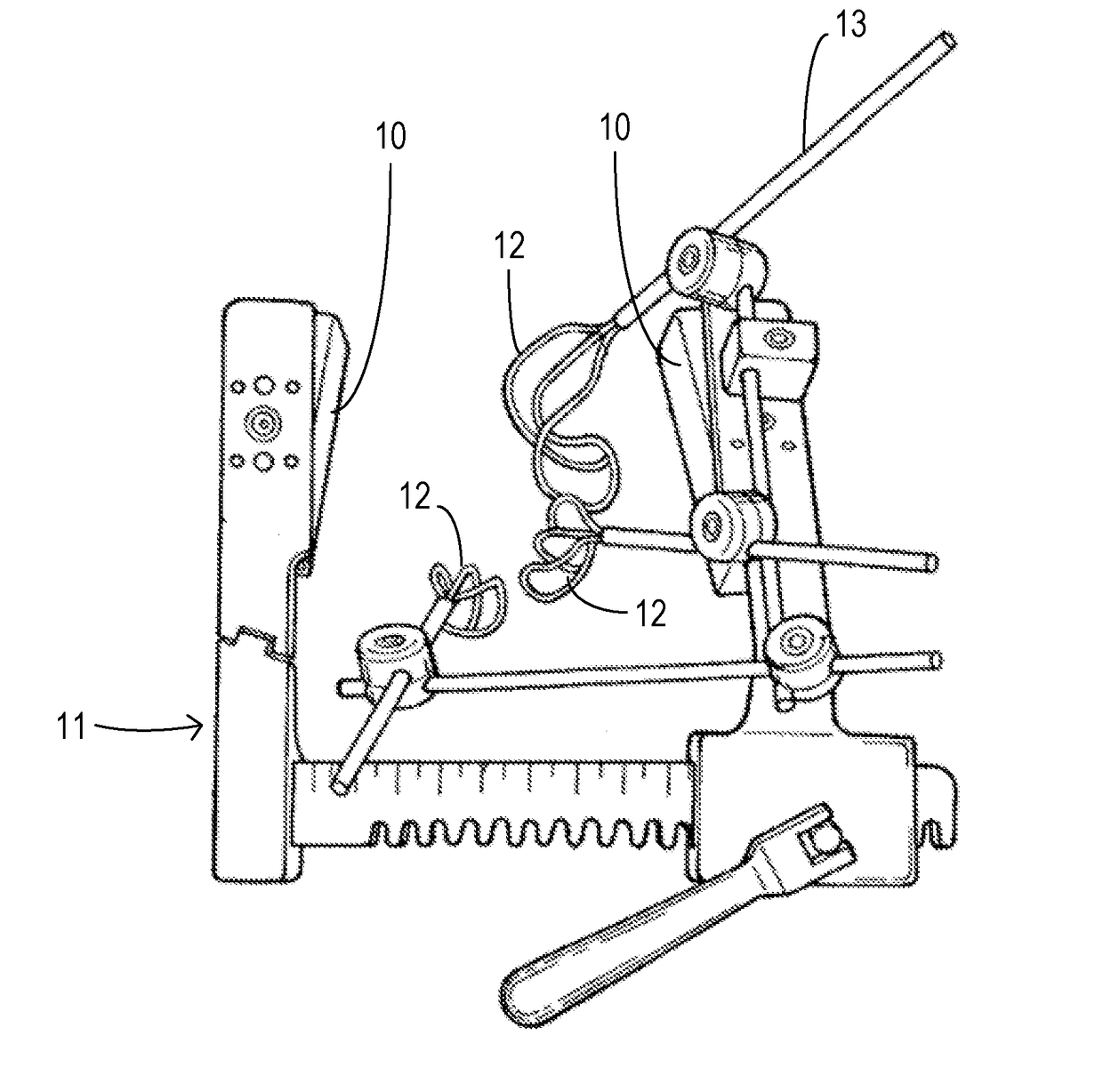 Valve rake and mount for surgical retractor