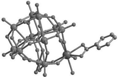 A kind of multi-acid derivative doped with ternary rare earth, its preparation method and its application as fluorescent light-emitting material