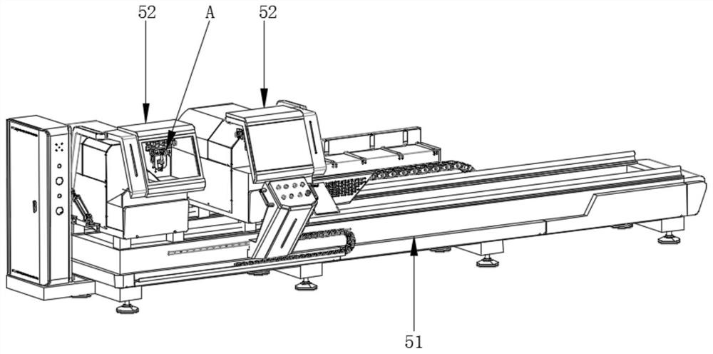 Cutting saw with profile drilling device