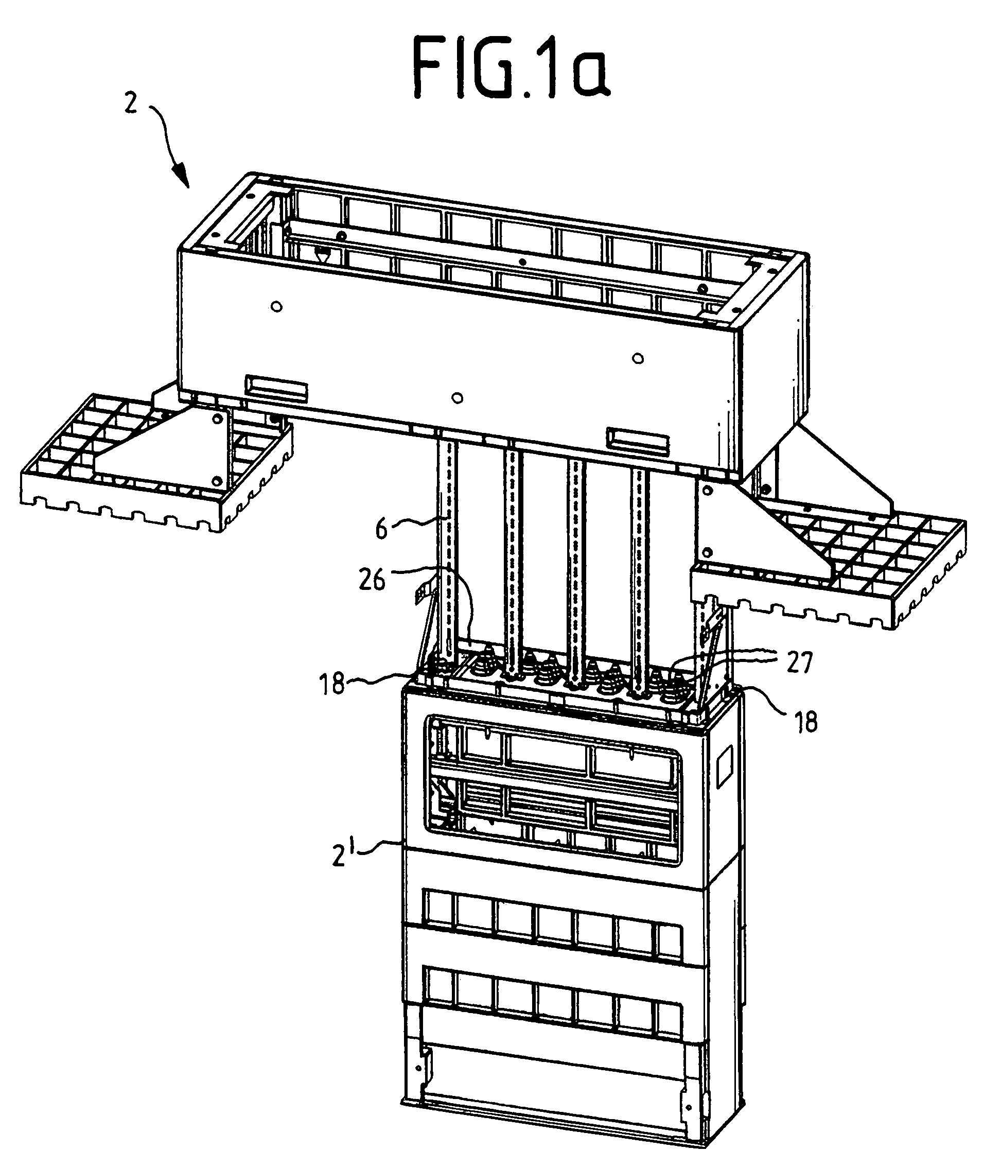 Slip-over distribution cabinet