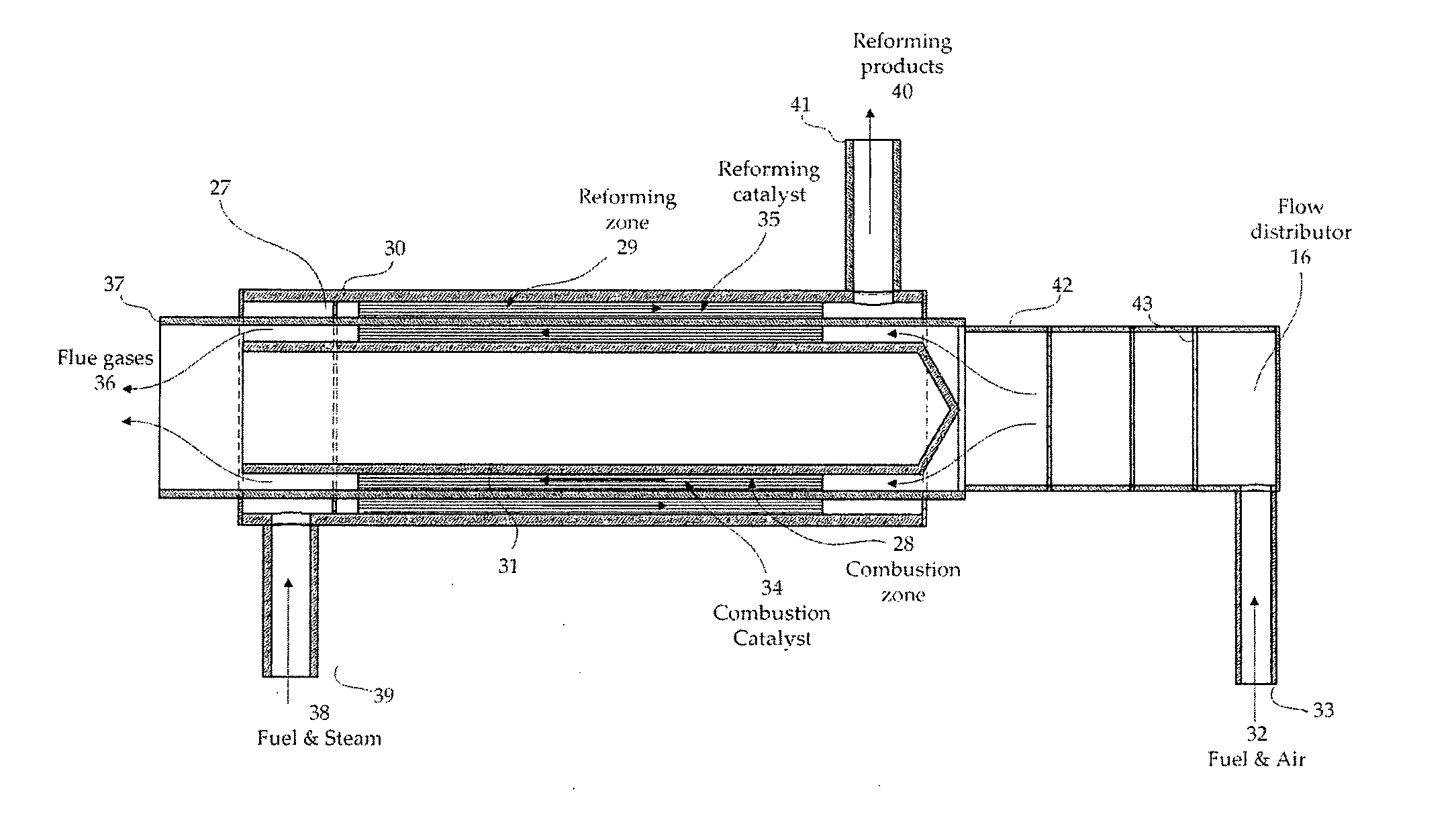 Catalytically heated fuel processor with replaceable structured supports bearing catalyst for fuel cell