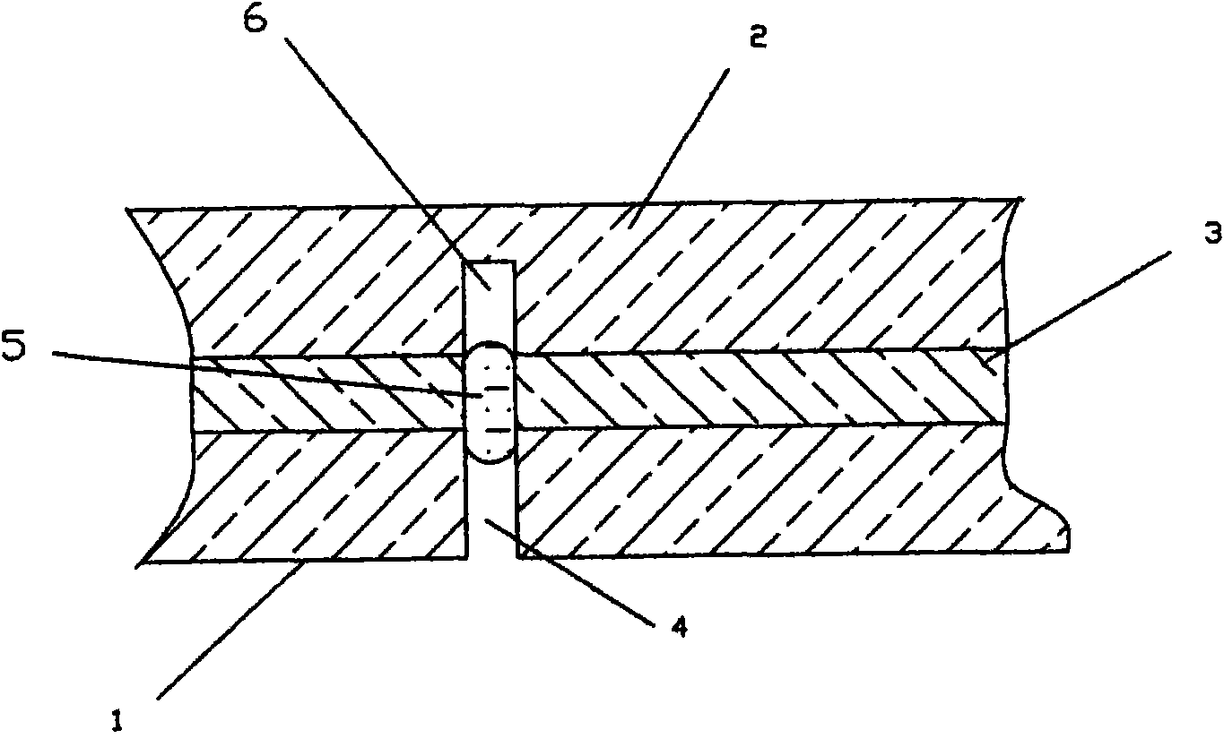 Core-crossing microstructure sensing optical fiber